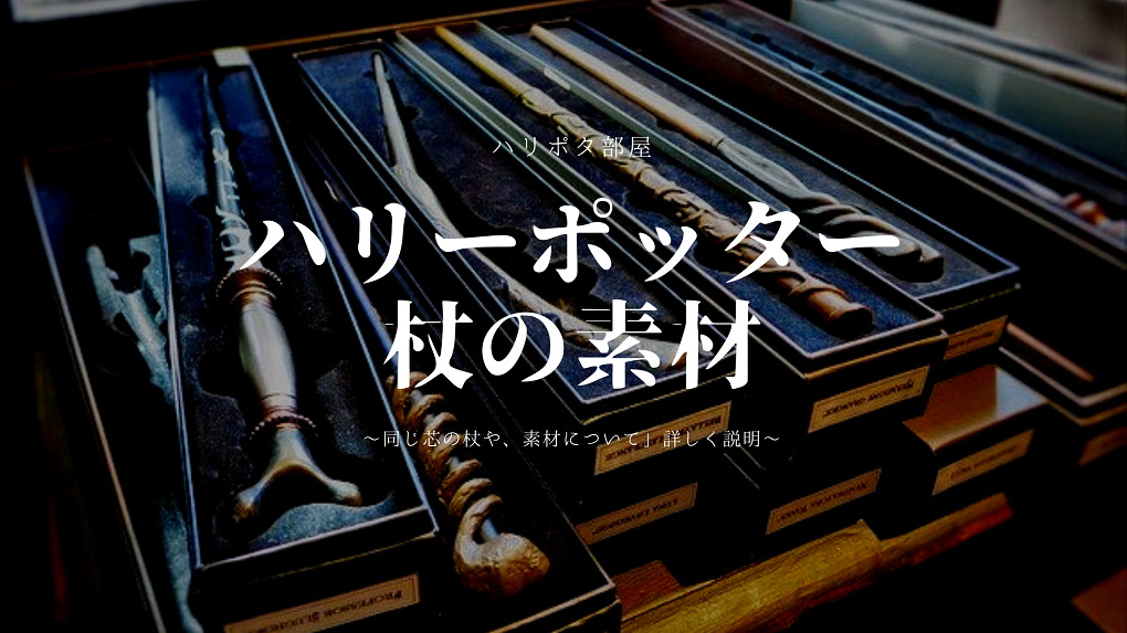 【ハリーポッター杖の素材】長さや芯に使われている素材を説明 | モンブログ