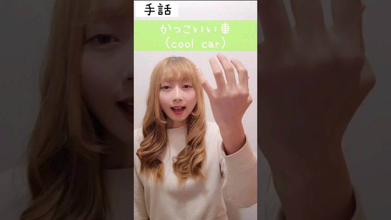 手話「かっこいい車」sign language"Cool Car"