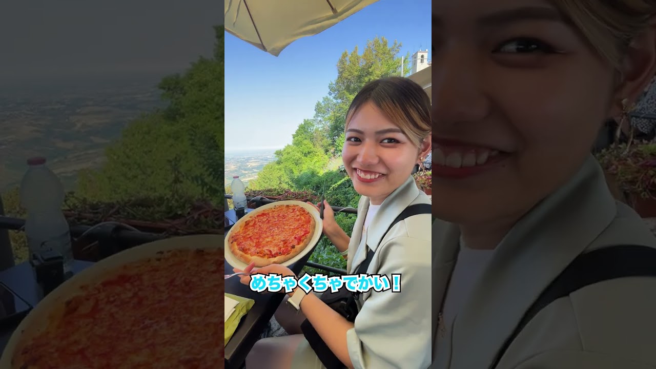 絶景カフェでピザを堪能する彼女が可愛すぎた！