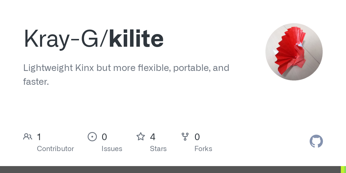 Kilite - Successor of Kinx, but under development