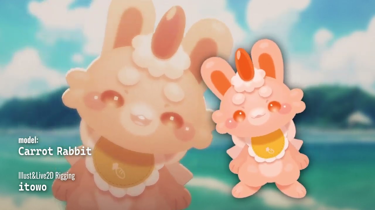 [Live2D Showcase] 人参兎