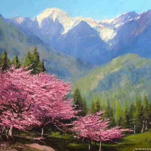 山桜/Wild cherry by Imozou